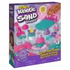 Kinetic Sand Shimmer, Einhorn-Bäckerei-Spielset, 16 oz (Schimmer-Türkis und Pink Neon), 8 Einhorn-Werkzeuge, sensorisches Spielzeug für Kinder ab 3 Jahren