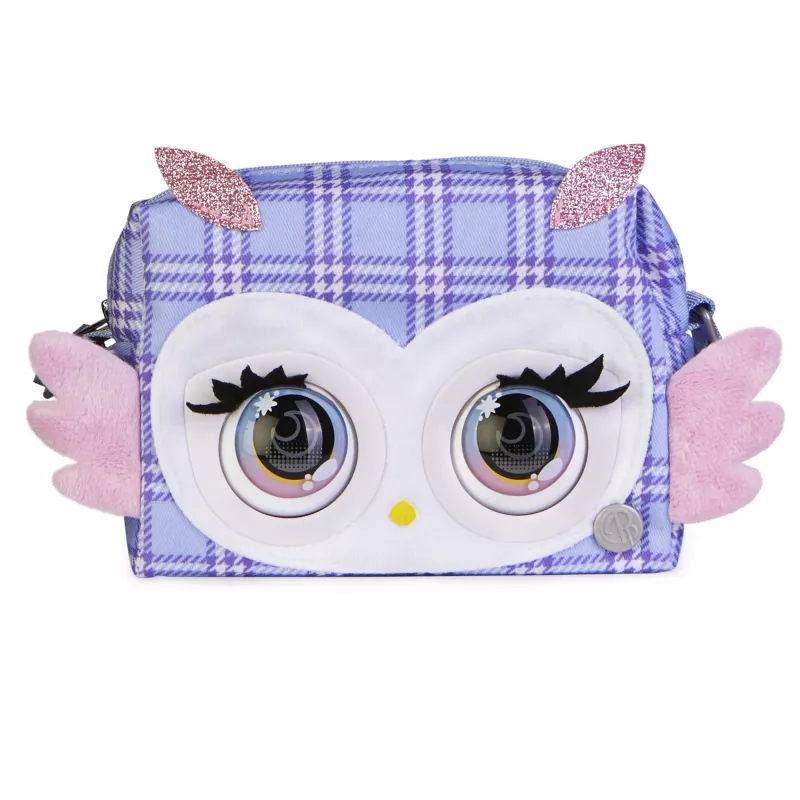 Purse Pets, Print Perfect Hoot Couture Owl, interaktives Spielzeug und Handtasche mit über 30 Geräuschen und Reaktionen, Spielzeug für Mädchen ab 5 Jahren