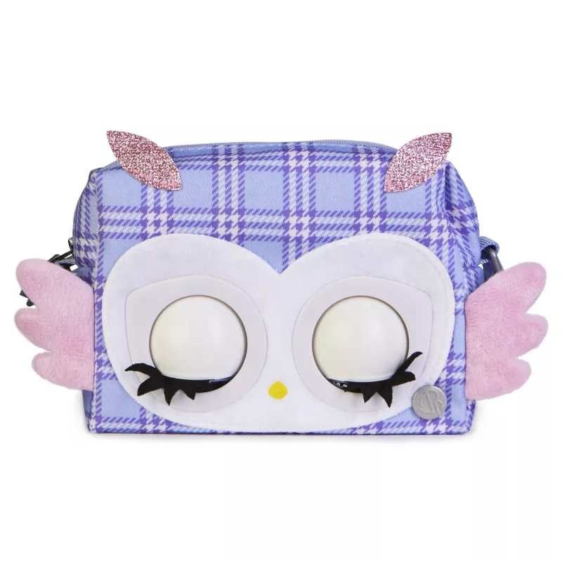 Purse Pets, Print Perfect Hoot Couture Owl, interaktives Spielzeug und Handtasche mit über 30 Geräuschen und Reaktionen, Spielzeug für Mädchen ab 5 Jahren