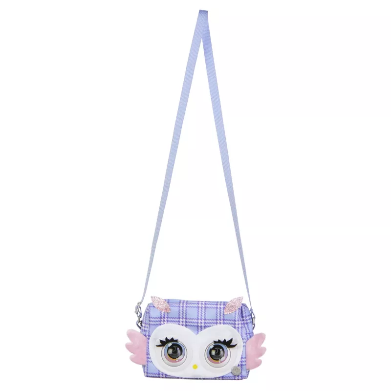 Purse Pets, Print Perfect Hoot Couture Owl, interaktives Spielzeug und Handtasche mit über 30 Geräuschen und Reaktionen, Spielzeug für Mädchen ab 5 Jahren