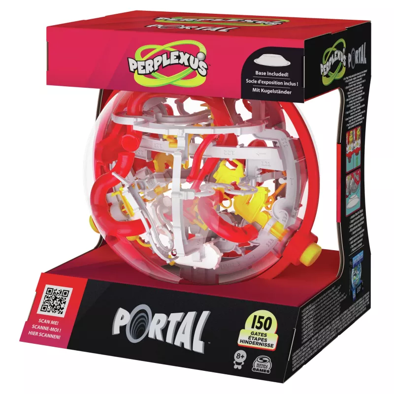 Spiele Perplexus Portal, 3D-Puzzleball-Labyrinth, Zappelspielzeug, Reise-Puzzleball für Kinder mit 150 Hindernissen, für Erwachsene und Kinder ab 8 Jahren