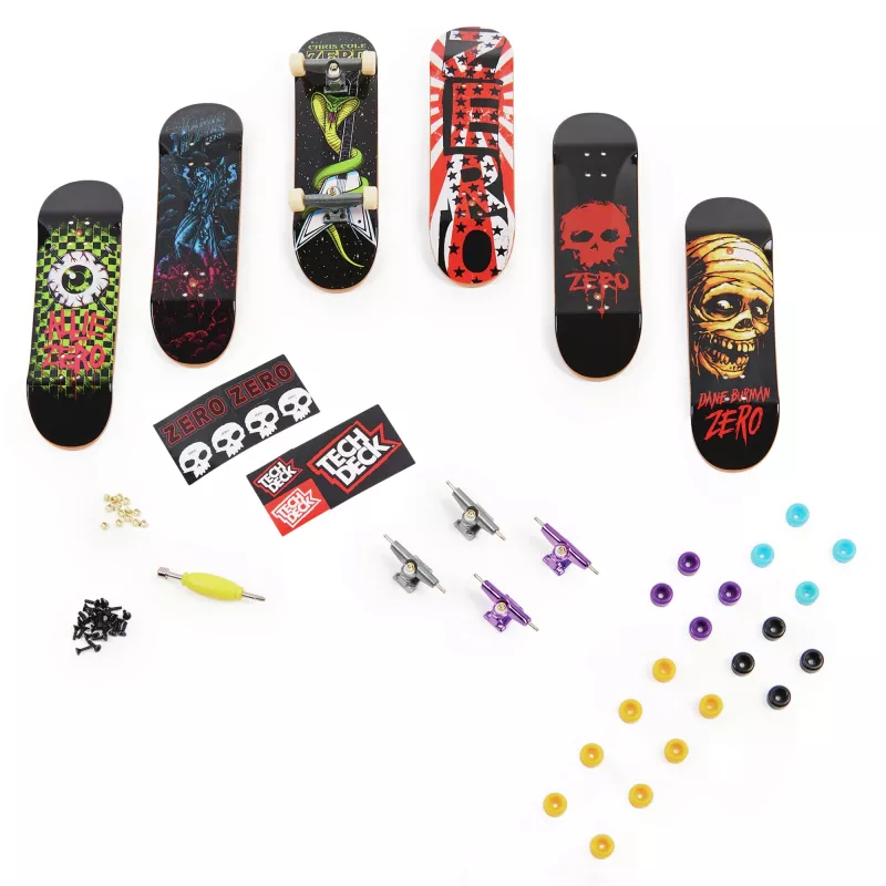Tech Deck, Sk8shop Fingerboard Bonus Pack, Sammelbare und anpassbare Mini-Skateboards (Stile können variieren)