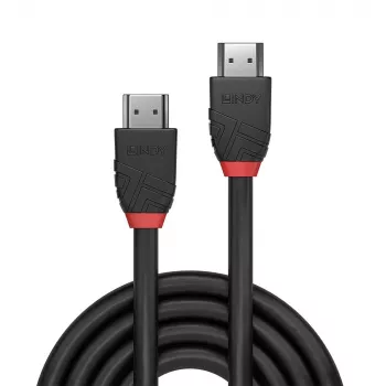 Lindy 3m 8K60Hz HDMI-Kabel, Schwarz Line, 3 m, HDMI Typ A (Standard), HDMI Typ A (Standard), 48 Gbit/s, Schwarz