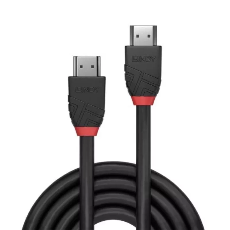 Lindy 1m 8K60Hz HDMI Kabel, Schwarz Line