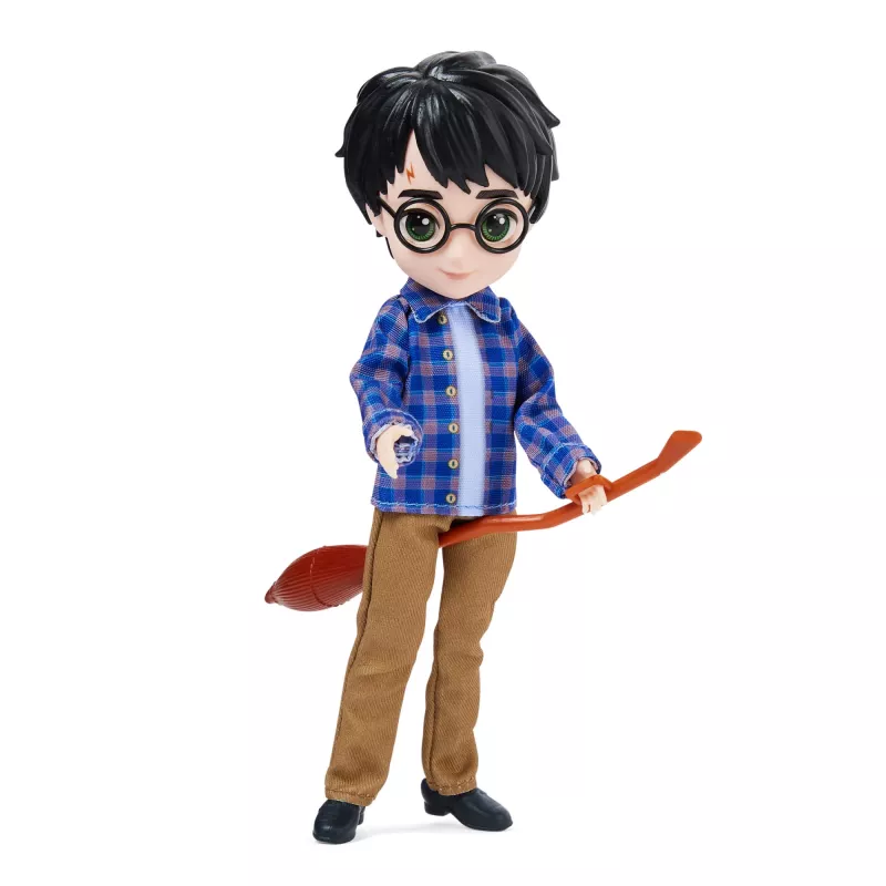 Wizarding World Harry Potter, 8-Zoll-Harry-Potter-Puppen-Geschenkset mit Tarnumhang und 5 Puppenzubehörteilen, Kinderspielzeug ab 6 Jahren