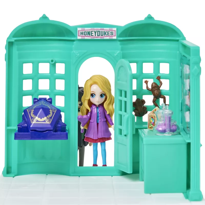 Wizarding World Harry Potter, Magical Minis Honeydukes Süßwarenladen mit 2 exklusiven Figuren und 5 Zubehörteilen, Kinderspielzeug ab 6 Jahren