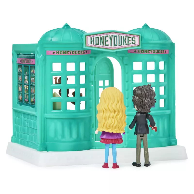 Wizarding World Harry Potter, Magical Minis Honeydukes Süßwarenladen mit 2 exklusiven Figuren und 5 Zubehörteilen, Kinderspielzeug ab 6 Jahren
