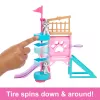 Barbie and Stacie to the Rescue Welpenspielplatz-Spielset mit Puppe, 3 Hundenachbildungen & Zubehör