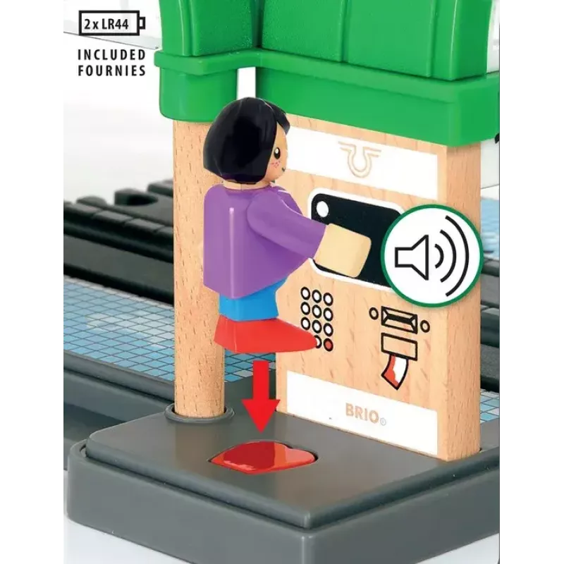 Spielfahrzeug / Spielgleis-Zubehörset BRIO 33649, 2 Stück, Batterie LR44 enthalten, mehrfarbig