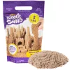 Kinetic Sand, 2 lb brauner Spielsand, formbares sensorisches Spielzeug für Kinder, wiederverschließbarer Beutel (Verpackung kann variieren), für Kinder ab 3 Jahren