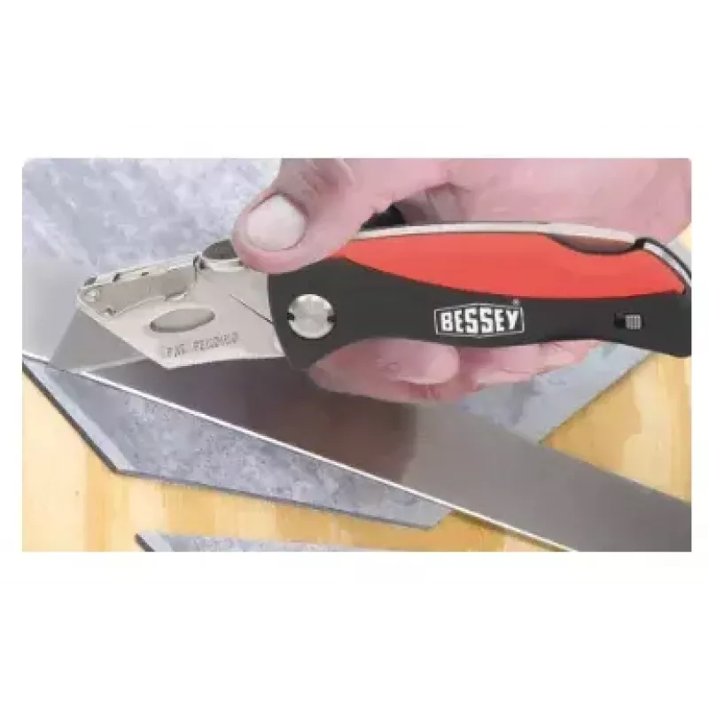 Cuttermesser Bessey DBKPH-EU Schwarz Rot Feststehende Klinge