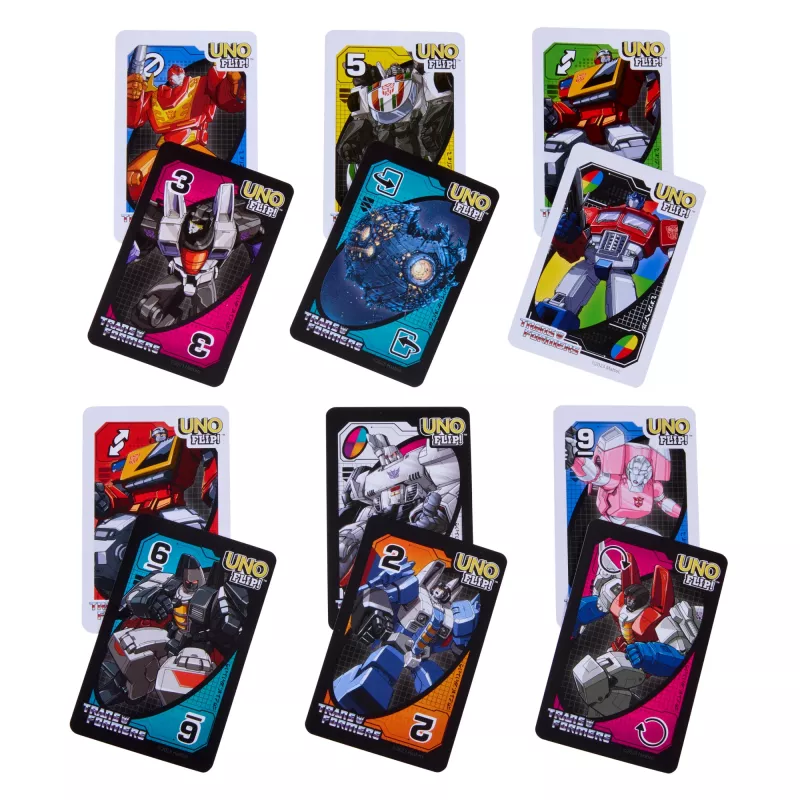 Games UNO Flip Transformers Kartenspiel für Kinder & Familienabend