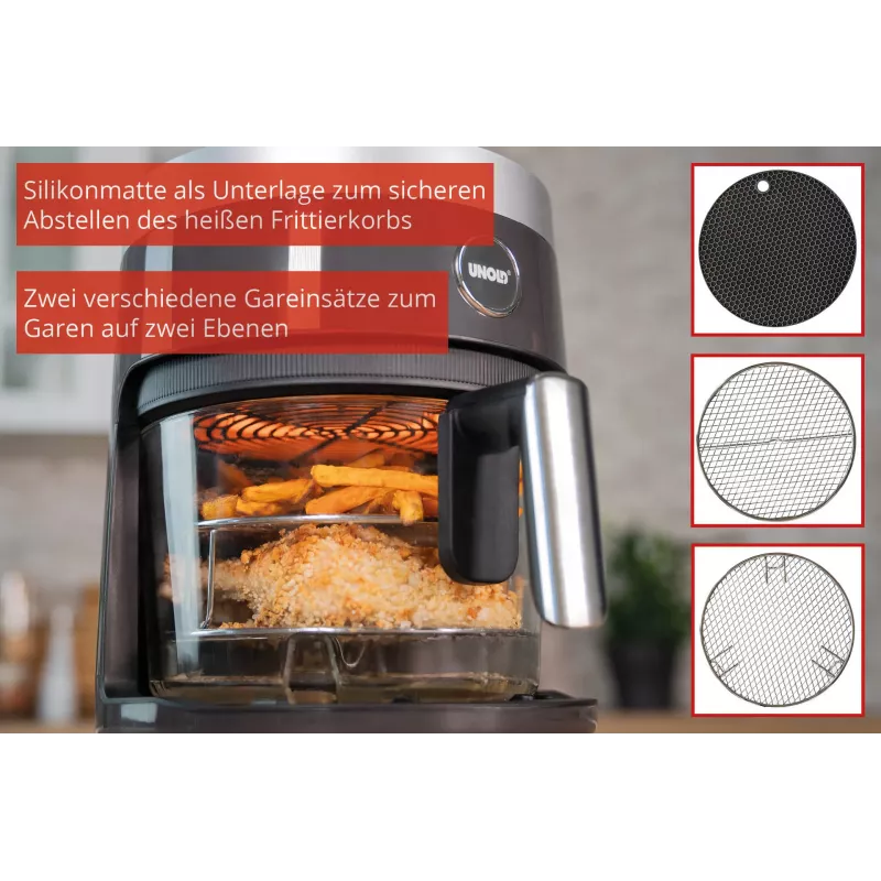 Unold 58695 Heißluftfritteuse Einzel 3,5 L Stand-alone 1200 W Schwarz