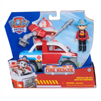 Spielzeug-Fahrzeug Spin Master Paw Patrol Feuerwehr Ryders Rettungsfahrzeug mit Drohnenwerfer und Ryder-Figur