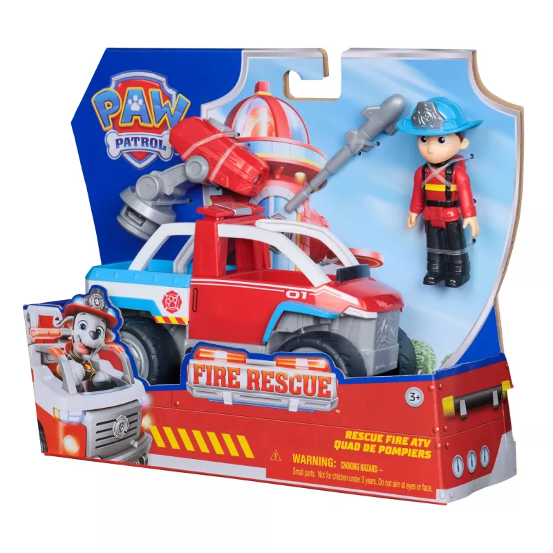 Spielzeug-Fahrzeug Spin Master Paw Patrol Feuerwehr Ryders Rettungsfahrzeug mit Drohnenwerfer und Ryder-Figur