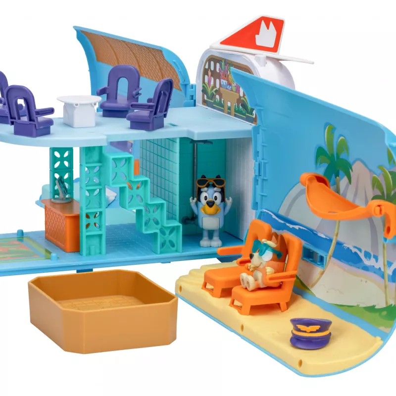 Flughafen & Flugzeug Moose Toys Bluey 3-in-1-Flugzeug-Spielset Mehrfarbig