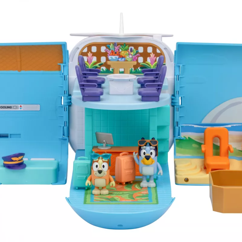 Flughafen & Flugzeug Moose Toys Bluey 3-in-1-Flugzeug-Spielset Mehrfarbig
