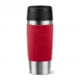 EMSA Travel Mug Classic N2020400 Reisebecher 360 ml Schwarz, Rot, Edelstahl