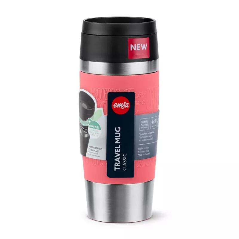 EMSA Travel Mug Classic 360 ml Koralle Edelstahl-Reisebecher