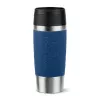 EMSA Travel Mug Classic N2020300 Reisebecher 360 ml Schwarz, Blau, Edelstahl Edelstahl