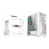 GIGABYTE C301GW Computergehäuse Midi Tower Weiß