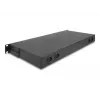 DeLOCK 19 Zoll Glasfaser-HD-Patchpanel 1U Schwarz Metall Rack-Montage