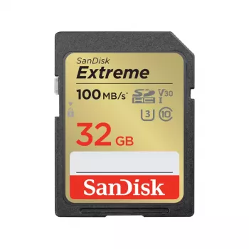 WESTERN DIGITAL Extreme 32 GB SDHC-Speicherkarte bis zu 100 MB/s UHS-I Klasse 10 U3 V30