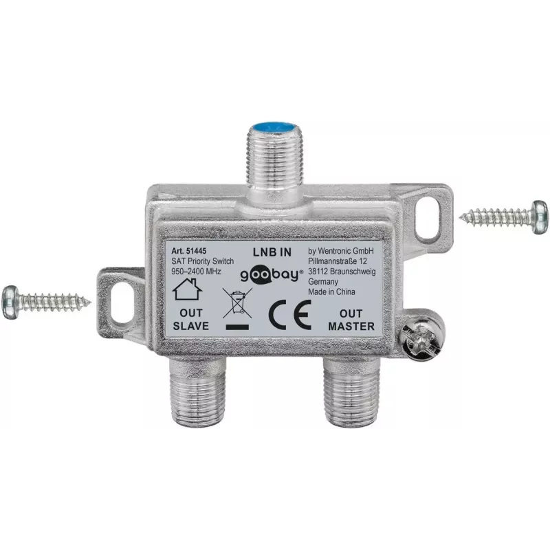 Kabel-Splitter Goobay SAT Priority Splitter