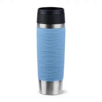 EMSA Travel Mug Waves Grande 500 ml Blau, Edelstahl