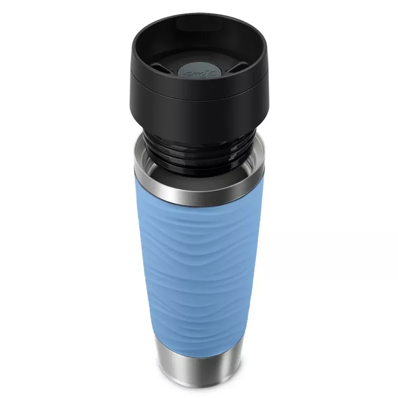 EMSA Travel Mug Waves Grande 500 ml Blau, Edelstahl