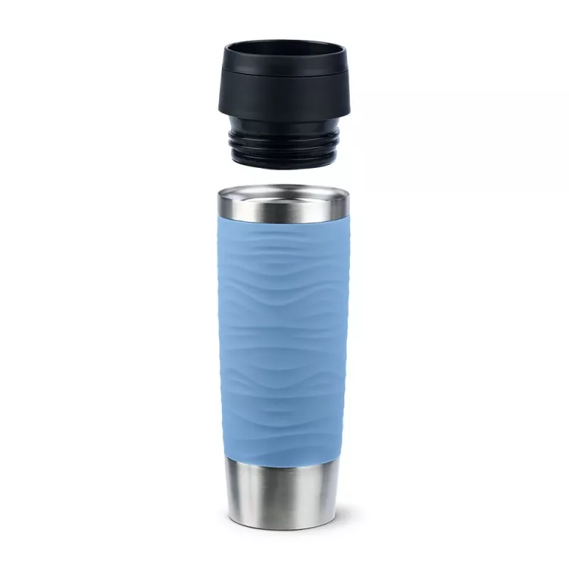 EMSA Travel Mug Waves Grande 500 ml Blau, Edelstahl