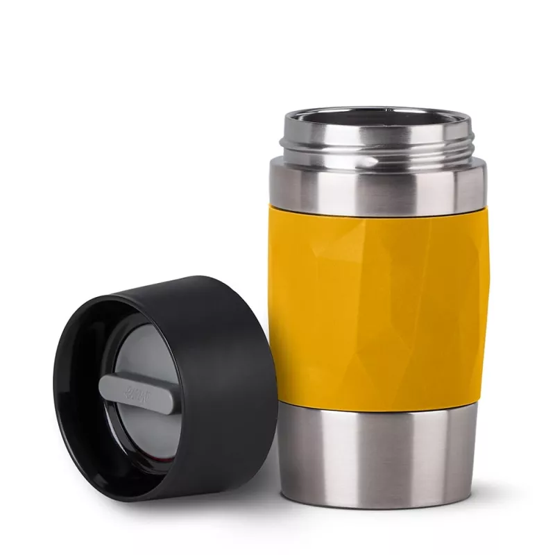 EMSA Travel Mug Compact 300 ml Edelstahl, Gelb