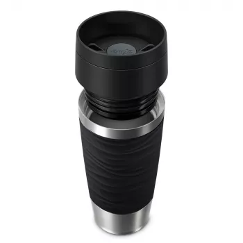 EMSA Travel Mug Waves 360 ml schwarz Edelstahl Reisebecher