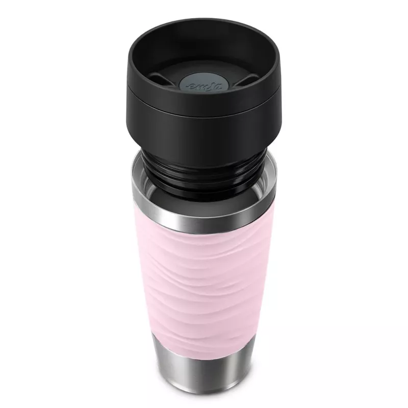 EMSA Travel Mug Waves 360 ml pink Edelstahl-Reisebecher
