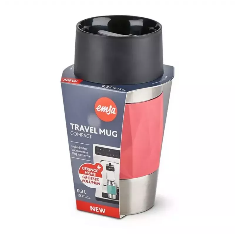 EMSA N21604 0,3 l Thermobecher, Koralle, Edelstahl