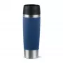 EMSA Travel Mug Classic N2022100 Reisebecher 500 ml Schwarz, Blau, Edelstahl Edelstahl