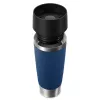 EMSA Travel Mug Classic N2022100 Reisebecher 500 ml Schwarz, Blau, Edelstahl Edelstahl