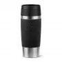 EMSA Travel Mug Classic N2020200 Reisebecher 360 ml Schwarz, Edelstahl Edelstahl