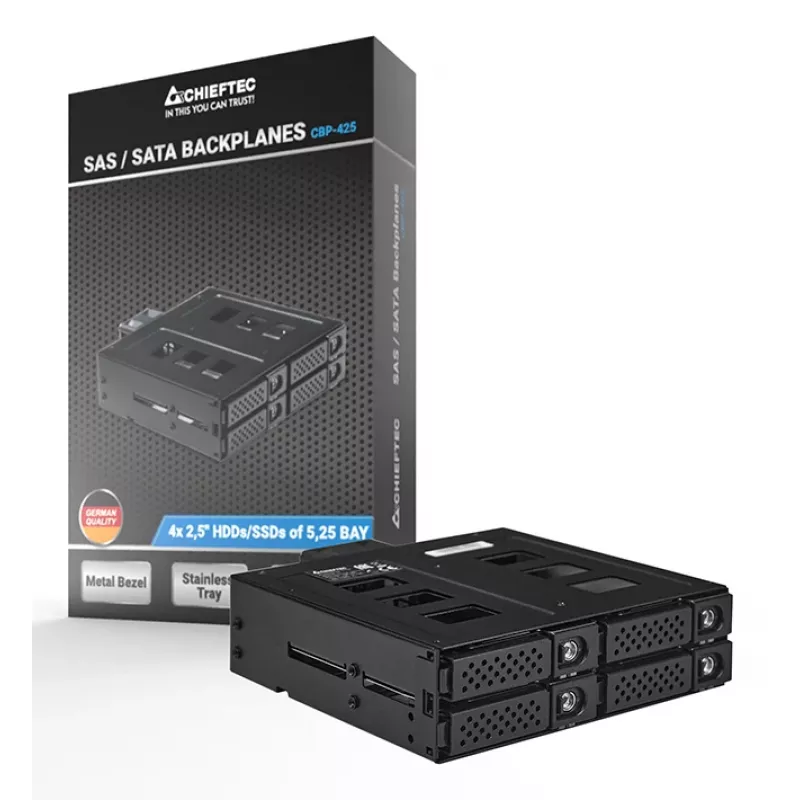 Chieftec CBP-425 Laufwerkschachtblende Backplane Schwarz