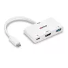 Lindy USB 3.2 Typ C zu HDMI Konverter mit USB Typ A Port und Power Delivery