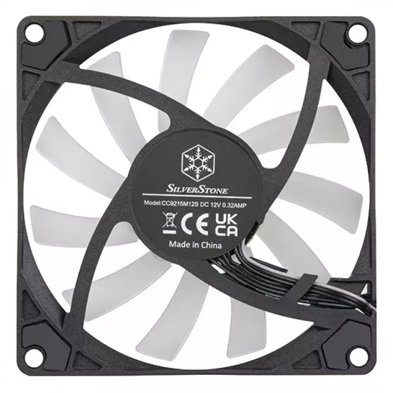 Lüfter Silverstone Air Slimmer 90 ARGB 9,2 cm Schwarz 500–2500 RPM