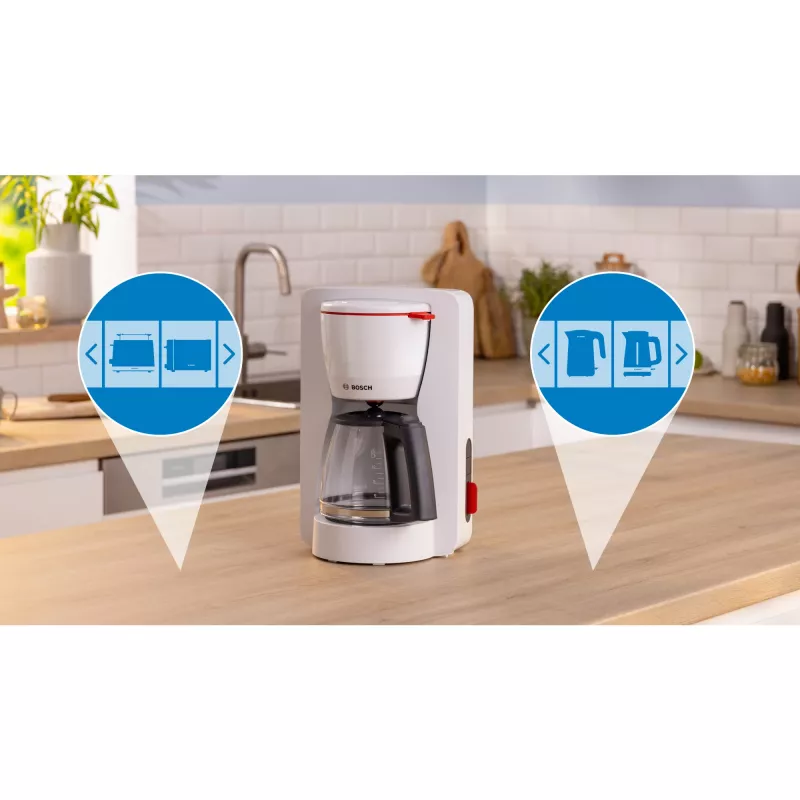 Bosch TKA3M131 Kaffeemaschine Manuelle Filterkaffeemaschine 1,25 L