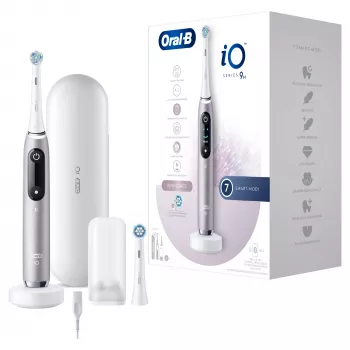 Oral-B iO Series 9n Rotations-Schwing-Zahnbürste für Erwachsene Rose