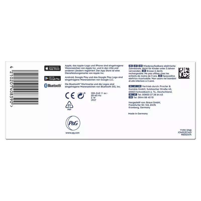 Oral-B iO Series 9n Rotations-Schwing-Zahnbürste für Erwachsene Rose