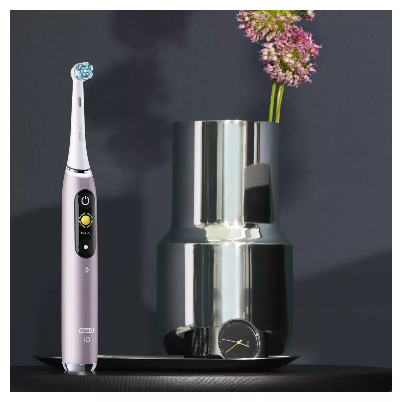 Oral-B iO Series 9n Rotations-Schwing-Zahnbürste für Erwachsene Rose