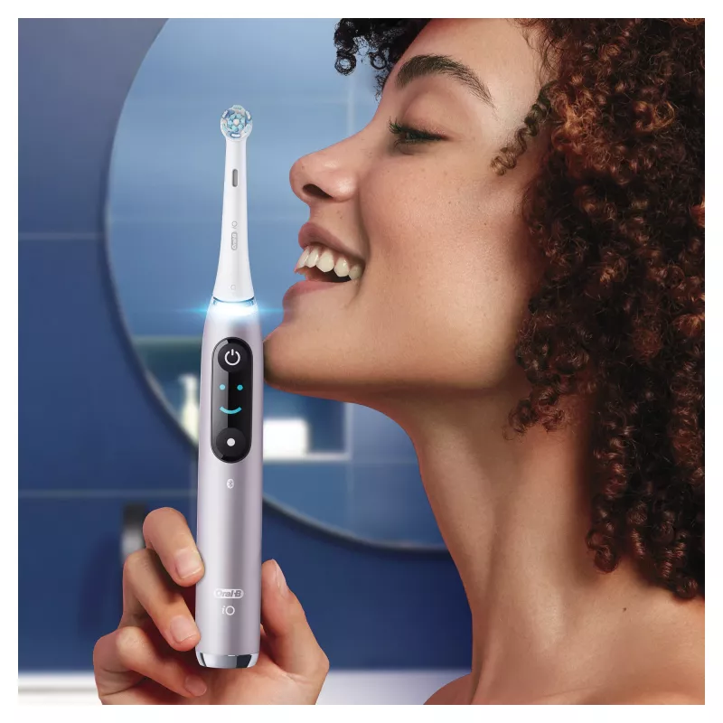 Oral-B iO Series 9n Rotations-Schwing-Zahnbürste für Erwachsene Rose