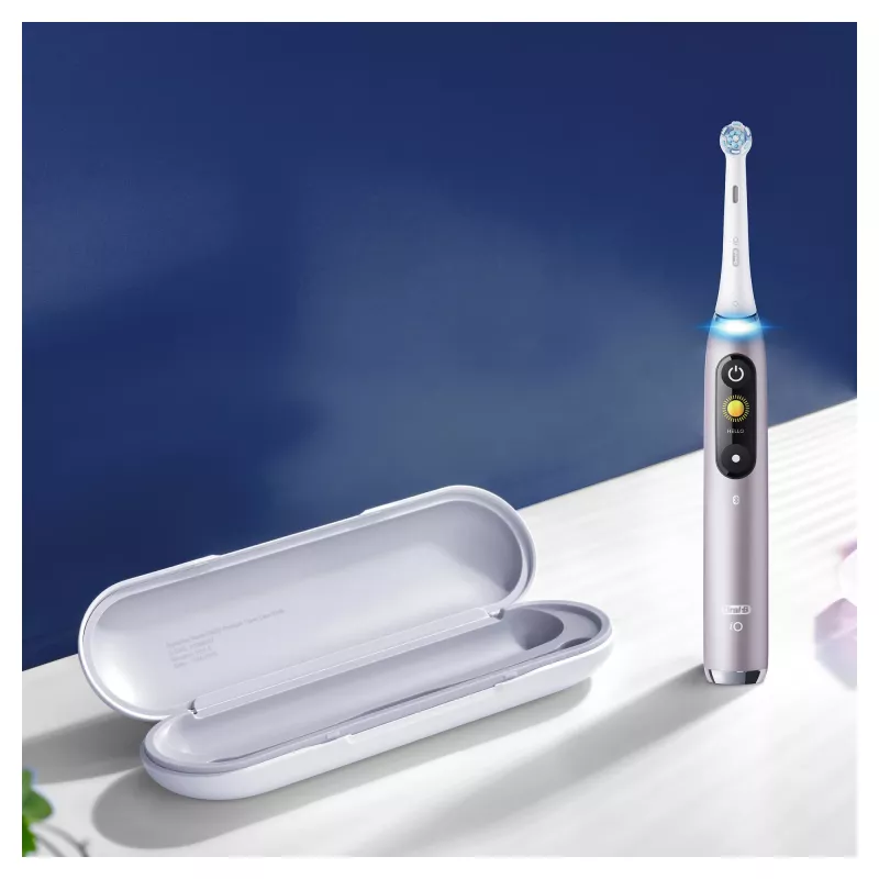 Oral-B iO Series 9n Rotations-Schwing-Zahnbürste für Erwachsene Rose