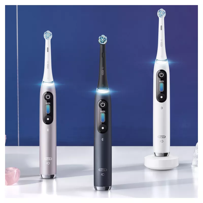 Oral-B iO Series 9n Rotations-Schwing-Zahnbürste für Erwachsene Rose