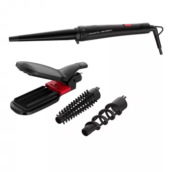 Rowenta Infinite Looks CF422L Lockenstab Warm Schwarz, Pink 48 W