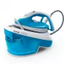 Tefal Express Airglide SV8002 1,8 L Durilium Airglide-Bügelsohle Blau, Weiß